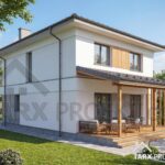 Проект будинку з критою терасою 8х12 "Норман"