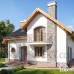 Emma4-v1 – Проекти будинків Проект будинку з мансардою 11 на 12 м "Емма 4"