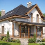 Emma4-v3 – Проекти будинків Проект мансардного будинку з підвалом і критою терасою "Емма 4"